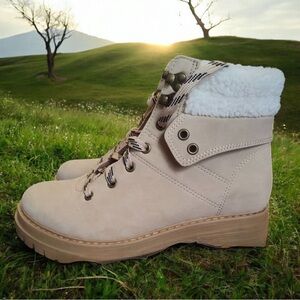 Women's Beige Ankle Boots NWOB